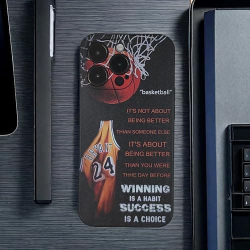 YTVCCAFDZ Compatible with iPhone 14 pro max case Soft Silicone Cool Sports Basketball nti-Scratch Shockproof Phone case iPhone 14 pro max Suitable for Boys Girls Men Women Teenagers 6.7 inch thumbnail 6