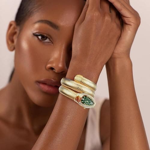 DGCZYXGL Snake Watches for Women, Snake Watch, Snake Shape Bangle Watches, Women's Dressing Snake Shape Bracelet Watch thumbnail 5