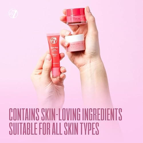W7 Sweet Dreams Lip Care Trio - 3 Piece Gift Set - Overnight Lip Mask, Lip Balm & Lip Scrub - Strawberry thumbnail 4