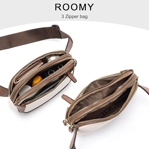 CLUCI Belt Bag for Women, Mini Everywhere Crossbody Waist Bag Adjustable Strap, Vegan Leather Women's Fanny Pack thumbnail 5
