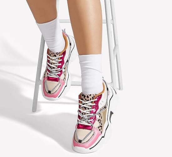 LUCKY STEP Women's Platform Colorful Fashion Sneakers Retro Colorblock Stylish Cute Chunky Dad Walking Shoes thumbnail 8