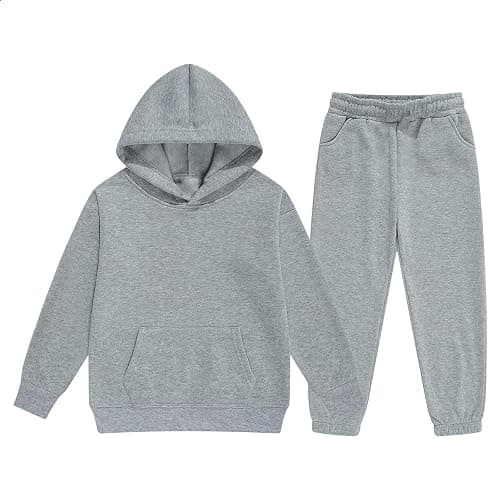 Girls Clothes 2 Piece Fashion Fall Outfits Oversize Pullover Sweatshirt and Sweatpant Sweatsuit Sets with Pockets thumbnail 2