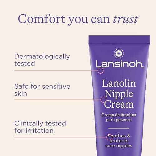 Lansinoh Lanolin Nipple Cream Safe for Breastfeeding Baby, 100% Natural Nipple Butter for Mom, Breastfeeding Essentials, 1.41 Ounces thumbnail 5