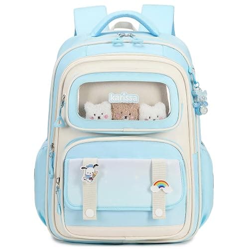 Tanou Girls Backpack Ergonomic School Bag Girl Children's Backpacks Cute Rucksack Kids for Primary Junior School, 20 Liters thumbnail 8
