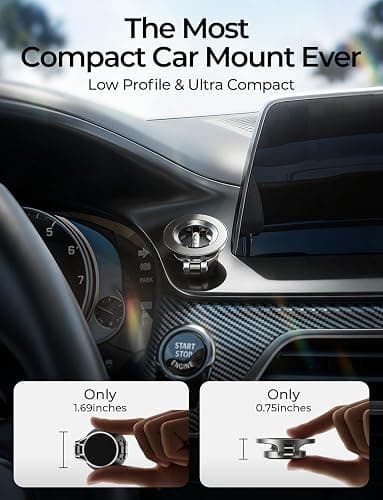 LISEN for MagSafe Car Mount for iPhone 17 Pro Max [24 Strong Magnets] Classic Magnetic Phone Holder for Car Dashboard Magnet Phone Mount Car Cell Phone Holder for iPhone 17 Pro Max Air 16 15 14 13 12 thumbnail 2