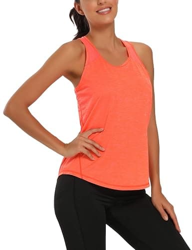 Aeuui Womens Workout Tops for Women Racerback Tank Tops Mesh Yoga Shirts Athletic Running Tank Tops Sleeveless Gym Clothes thumbnail 2