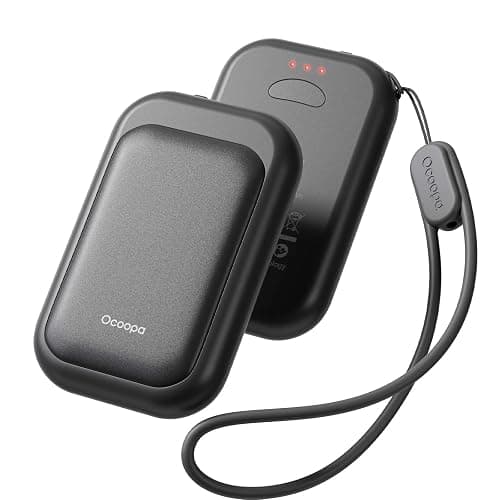 OCOOPA Magnetic Rechargeable Hand Warmers 2 Pack, Card-Style Electric Hand Warmer 5000mAh, Pocket Portable Hands Heater, UL Certified, 3 Heat Settings, Tech Gifts for Men, Purse Must Haves, UT4 Young - Obsidian Black - Image 1