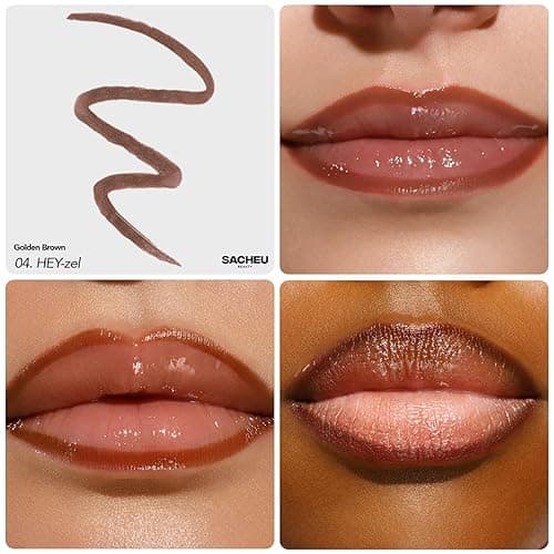 Sacheu Lip Liner Stay-N - Peel Off Lip Stain. Long Lasting Matte Lip Tattoo, Transfer Proof Lipstain Infused with Hyaluronic Acid & Vitamin E, for All Skin Types. Vegan and Cruelty-Free, p-INKED - 0.12 Fl Oz (Pack of 1) - p-INKED thumbnail 5