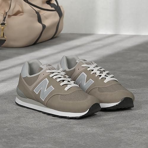 New Balance Women's 574 Core Sneaker - 5 - Grey/White thumbnail 2