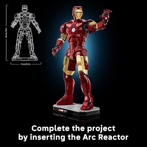 LEGO Marvel Iron Man Mark 3 Collectors’ Edition Building Set - Poseable Super Hero Construction Kit W/Mark 3 Minifigure for Adults, Ages 18+ - Collectible Gift Idea for Birthdays - 76344 thumbnail 3