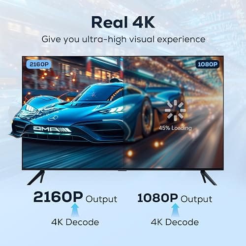 4K Wireless HDMI Transmitter and Receiver Kit, vioreay Point-to-Point Pre-Paired No WiFi, 200m(50m Through Walls) 2160p/1080p @30Hz, Plug & Play Extender for PC/PS5/TV/Projector thumbnail 3