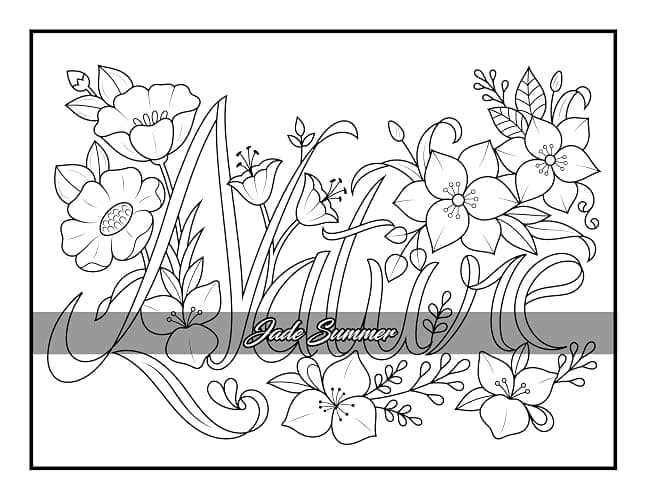 100 Flowers: An Adult Coloring Book with Bouquets, Wreaths, Swirls, Patterns, Decorations, Inspirational Designs, and Much More! thumbnail 97