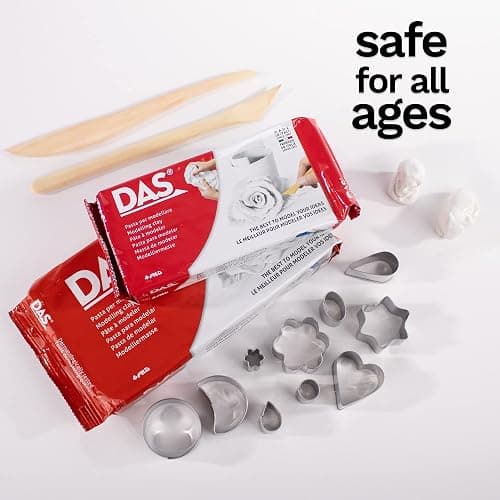 Prang DAS Air Hardening Modeling Clay, 1.1 Pound Block, White (387000) thumbnail 4