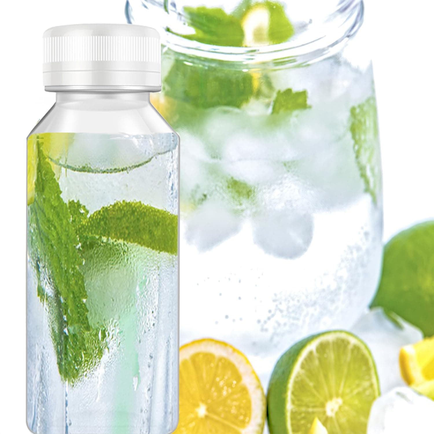 8 Pcs 8 Oz Juice Bottles Plastic Mini Fridge Bottles, Leak Proof, Beverage Containers for Juice, Smoothie, Milk, White Lid thumbnail 6