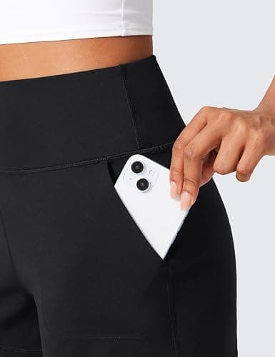 CRZ YOGA Butterlift Linerless Shorts for Women 3" - High Waisted Comfy Yoga Casual Lounge Workout with Pockets thumbnail 3