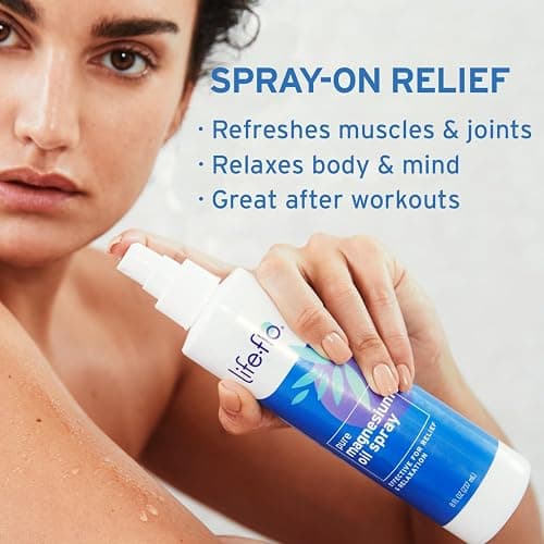 Life-Flo Pure Magnesium Oil for Feet and Body - 100% Pure Magnesium Spray from The Zechstein Seabed - Magnesium Oil Spray for Feet, Relaxes and Rejuvenates Muscles and Joints, 60-Day Guarantee, 8oz thumbnail 3