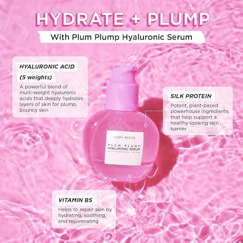 Glow Recipe Dewy Babies Travel Skincare Set - Plum Plump Hyaluronic Acid Serum + Dewy Flush Tinted Blush Drops + Pink Juice Face Moisturizer + Bronzing Hue Drops + Ultra Fine Facial Mist (5 Count) thumbnail 3