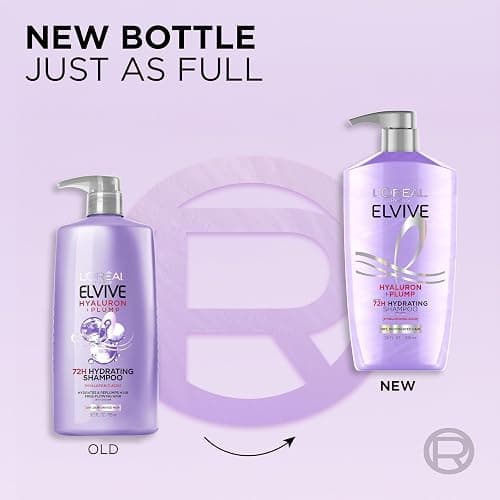 L'Oreal Paris Elvive Hyaluron Plump Shampoo and Conditioner Set for Dehydrated, Dry Hair with Hyaluronic Acid Care Complex, 1 Kit (2 Products) thumbnail 5