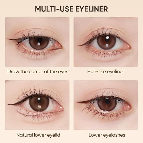 JUDYDOLL Ultra-Fine Liquid Eyeliner - Precision Tip for Flawless Application, Long-Lasting & Smudge-Proof, Quick-Drying, Waterproof, Ideal for Beginners, Stocking Stuffers (#01 Black) thumbnail 7