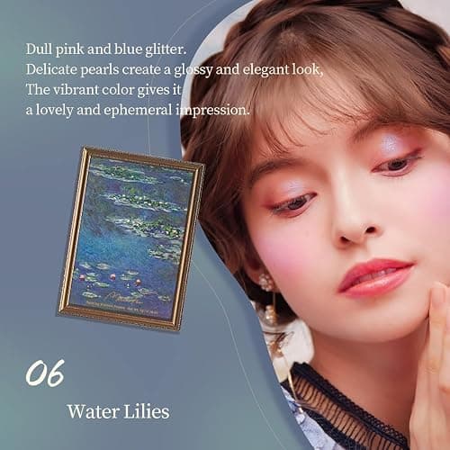 MilleFee Painting Eyeshadow Palette (06 Water Lilies), Eyeshadow Palette, Cool Deep, Cruelty-Free thumbnail 5