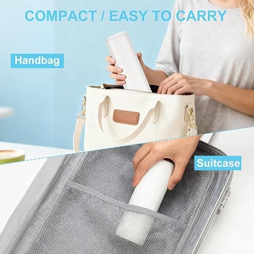 Travel Toothbrush and Toothpaste Case,Portable Tooth Brush Holder,Large White Toothbrush Container with Mouthwash Cup,2 in 1 Toothbrush Organizer for Traveling,Camping,School,Home thumbnail 7