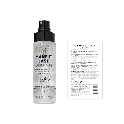 Milani Setting Spray + Primer, Make It Last Original - Natural Finish with Niacinamide for Hydration, Setting Spray for Makeup and Face Primer, 3-in-1 Prime + Hydrate + Set, 2.03 Fl. Oz thumbnail 2