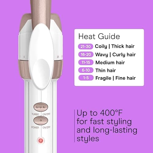 Conair Double Ceramic 1/2-Inch Curling Iron, 1/2-inch barrel produces spiral curls – for use on short to medium hair thumbnail 4