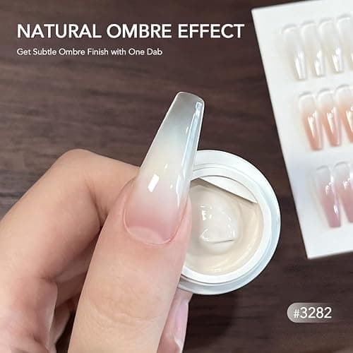 GAOY Ombre Gel Nail Polish Kit, 9 Colors UV LED Painting Gel with Sponges, Long-lasting Soak Off Pigmented Colors, Beginner Friendly Gradient & Aura Nail Art Set for Home & Salon Use, Melted Gelato thumbnail 3