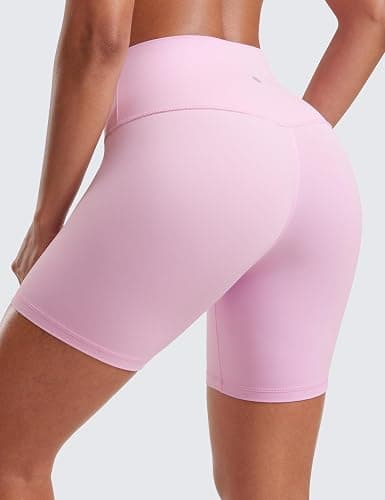 CRZ YOGA Womens ButterLuxe Biker Shorts 6 Inches - High Waisted Workout Running Volleyball Spandex Yoga thumbnail 2