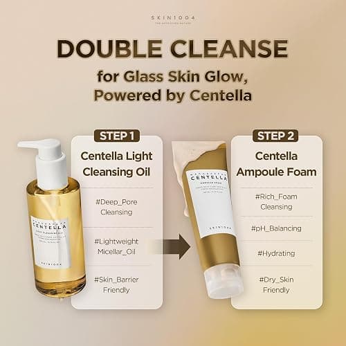 SKIN1004 Madagascar Centella Light Cleansing Oil 6.76 fl.oz, 200ml | Gentle Oil Cleanser for Face, Korean Facial Cleanser, Double Cleansing thumbnail 8