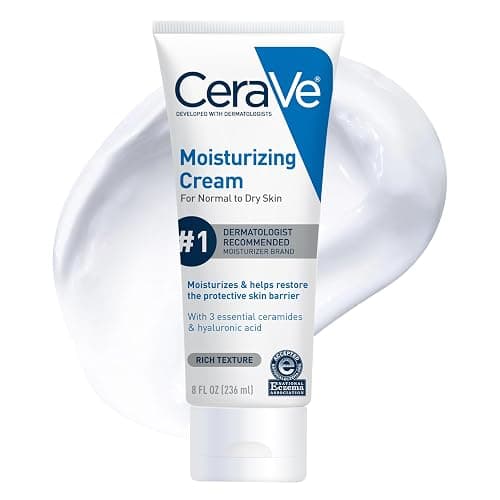 CeraVe Moisturizing Cream, Face Body Moisturizer, Normal to Dry Skin, 8 Fl Oz - Image 1