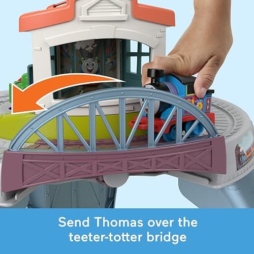 ​Thomas & Friends Toddler Toy My First Train Table with Track, Cargo Stacking & Fine Motor Activities for Kids Ages 18+ Months thumbnail 4