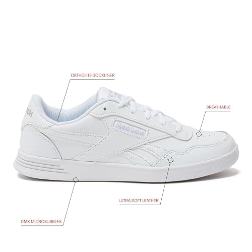 Reebok Court Advance Womens Sneakers - Casual Fashion White Sneakers for Women thumbnail 2