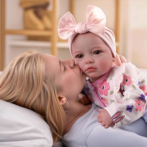 BABESIDE Reborn Baby Dolls - 20-inch Cute Soft Vinyl Realistic Baby Doll Real Life Baby Dolls with Complete Accessories Perfect for Cuddling, Playtime, and Gift Giving thumbnail 5