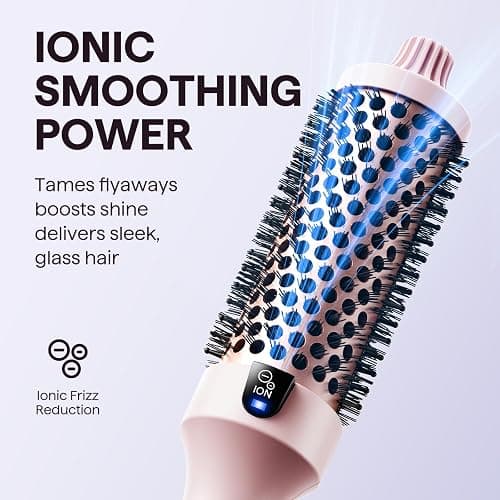 Wavytalk Thermal Brush, Blowout Boost 1.5 inch Heated Round Brush for Blowout Look, Dual Voltage, Pink, Sakura, Tourmaline Ceramic, Negative Ion Technology, 5 Temperature Settings, Less Damage thumbnail 3
