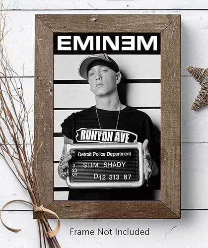 XIHOO Eminem (Mugshot) Poster Frameless Gift 12 x 18 inch(30cm x 46cm)-S-193… thumbnail 4