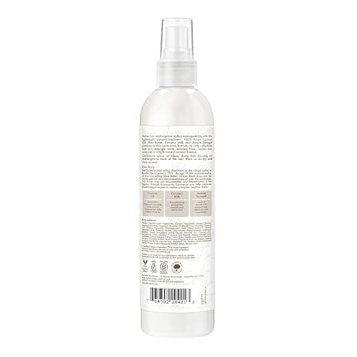 Shea Moisture 100% Virgin Coconut Oil Leave-in Treatment, 8 Ounce | For dry hair and curls - hydrates, softens, detangles, and improves manageability with 100% Virgin Coconut Oil. thumbnail 2