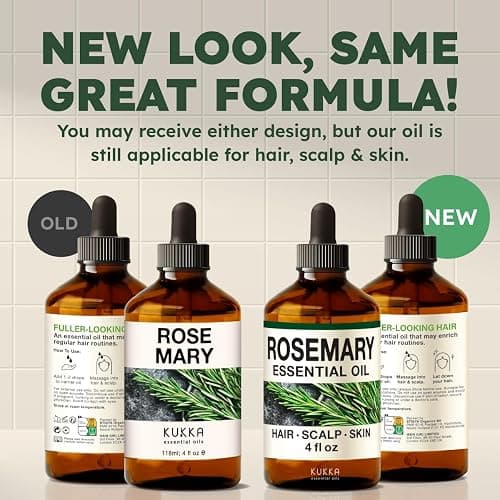 KUKKA Rosemary Essential Oils - 4 Fl Oz - for Hair, Skin, Diffuser, Aromatherapy & DIY Soap Making Scent thumbnail 8