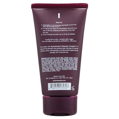 Kristin Ess+ Peptide Bond Repair Hair Mask Leave-In Treatment, 5 oz | Repairs damaged hair, strengthens bonds, reduces breakage, smooths frizz, and provides heat protection up to 450°F thumbnail 2