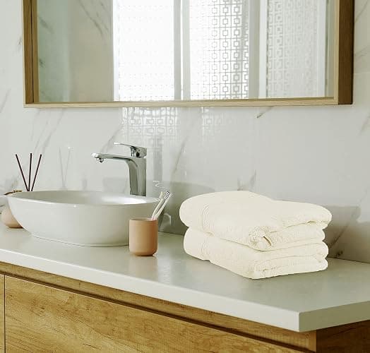 Utopia Towels 8 Piece Luxury Towel Set – Majestic Plush, Super Absorbent & Quicker-to-Dry, Thick 100% Ring Spun Cotton Towels for Bathroom, Spa & Hotel – 2 Bath, 2 Hand, 4 Washcloths, Ivory thumbnail 6