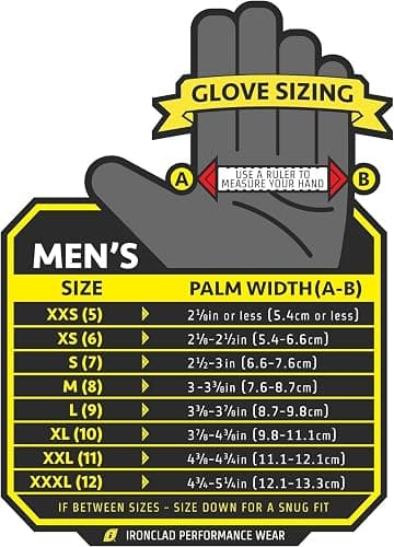 Ironclad General Utility Work Gloves GUG, All-Purpose, Performance Fit, Durable, Machine Washable (1 Pair) Black thumbnail 4