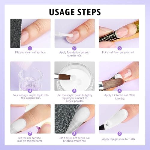 8FL.OZ Acrylic Liquid Monomer Acrylic Nail Liquid Non-Yellowing Acrylic Liquid Professional EMA Monomer Liquid for Acrylic Nail Extension and Carving, DIY Home Nail Salon Use thumbnail 6