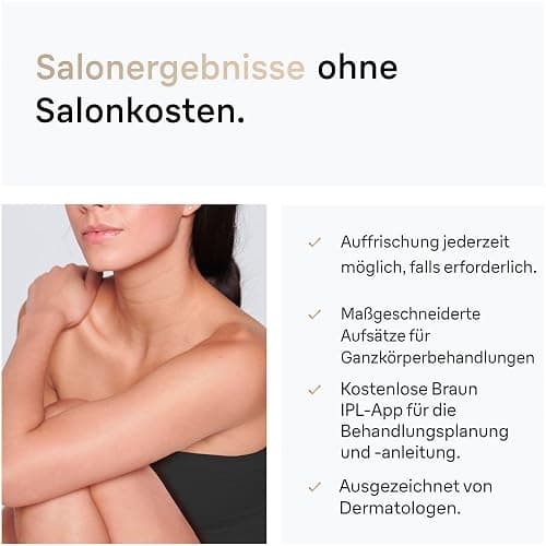 Braun IPL Silk·expert Pro 5 – IPL Geräte Haarentfernung, dauerhaft und schmerzfrei Haarentfernung für Zuhause – Etui mit Gillette Venus Rasierer, 2 Aufsätze, Designed In Germany – PL5156, Weiß/Gold thumbnail 7