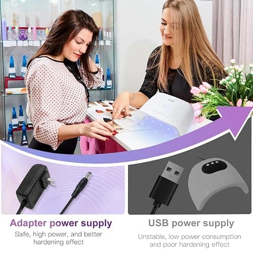 UV Nail Light, ARCWEISSO 72W UV Light for Gel Nails with Automatic Sensor 3 Timer Setting, Professional UV LED Nail Lamp for Home and Salon Use Gifts for Women thumbnail 7