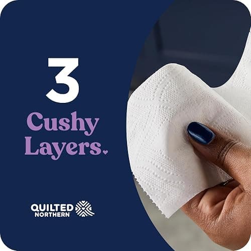 Quilted Northern Ultra Plush Toilet Paper, 18 Mega Rolls = 72 Regular Rolls, 3X Thicker*, 3 Ply Soft Toilet Tissue thumbnail 3