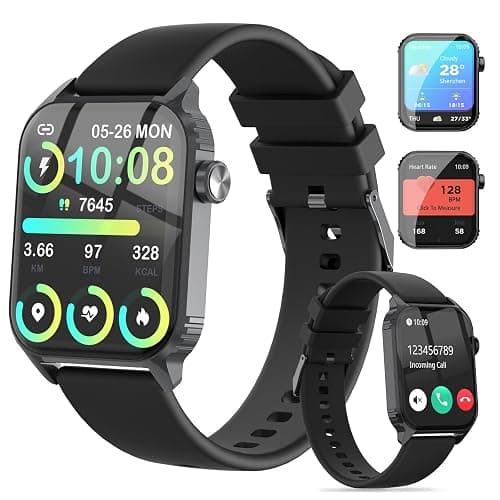 Smart Watch for Men, 120 Sports Modes Smartwatch with 1.83" HD, Alexa Built-in, Heart Rate/Sleep Monitor, IP67 Waterproof, Bluetooth Call & Music Control Fitness Watch for iPhone/Android (Black) - Image 1