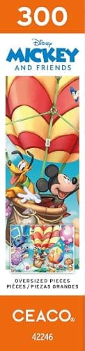 Ceaco - Disney - Mickey's Air Balloon - 300 Oversized Piece Jigsaw Puzzle thumbnail 8