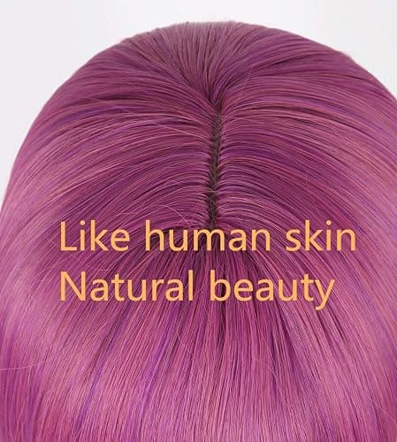 Topcosplay Purple Long Cosplay Wig Halloween Costumes Wigs for Child thumbnail 6