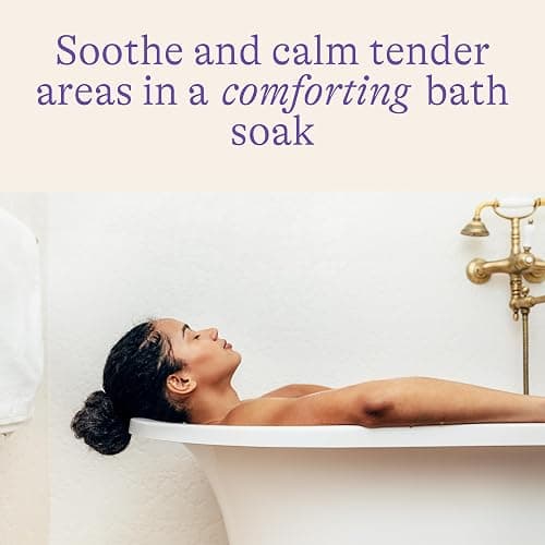 Lansinoh Sitz Bath Salts, Postpartum Essentials, and Hemorrhoid Treatment, Epsom Salt Bath Soak With Lavender Oil, Frankincense and Aloe Vera, 10 Ounce thumbnail 2
