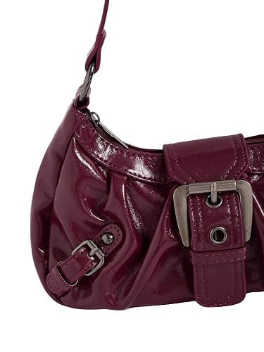 Verdusa Women's Y2k Purse Goth Handbag Buckle Punk Hobo Shoulder Bag Clutch Purses Bags | Top Handle, Buckle, Punk, Purses, Bags thumbnail 4